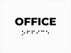 Placuta braille OFFICE birou pentru nevazatori